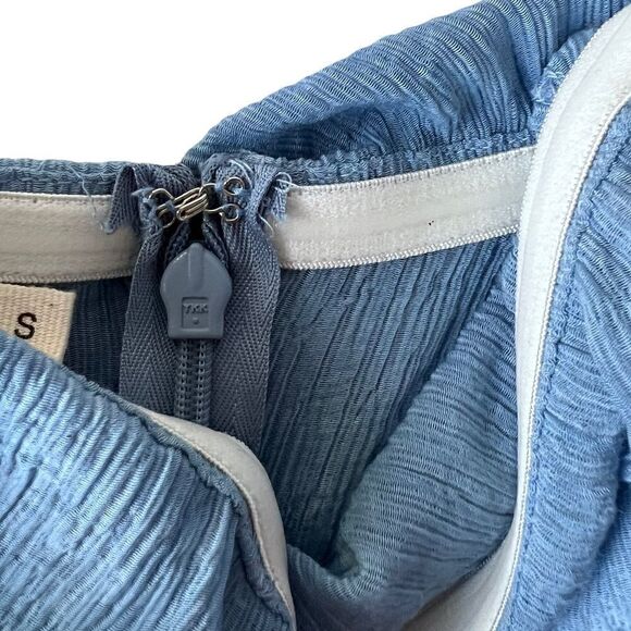 Morrisday the Label Light Blue StraplessTextured Playsuit Romper NWT - Picture 12 of 15